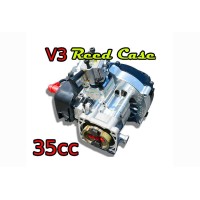 Signature Series Fully Modified Fujiwara 35ccc Reed Case Engine With V3 Reed Case